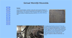 Desktop Screenshot of gemaalweerdijk.fredbaltus.nl